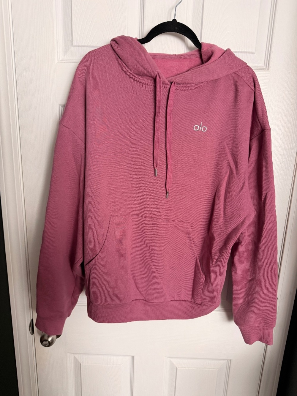 Alo Yoga Oversized Hoodie Mauve Pink Pullover Sweatshirt Medium